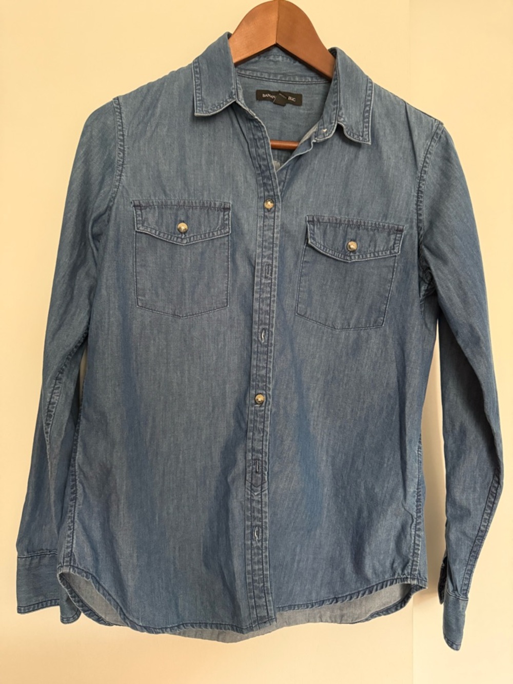 Banana Republic Light Blue Denim Button-Down Shirt